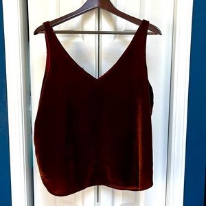 LOFT velvet tank